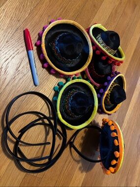 Up your Cinco de Mayo game with these fun mini sombrero hats w/ headbands